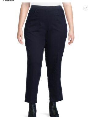 Just My Size Women’s Dark Indigo 2 Pocket Pull On Pants Size 3X NEW